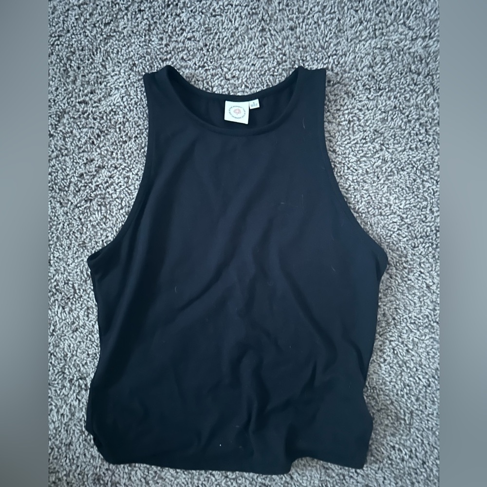 Black, soft, yoga, tank top